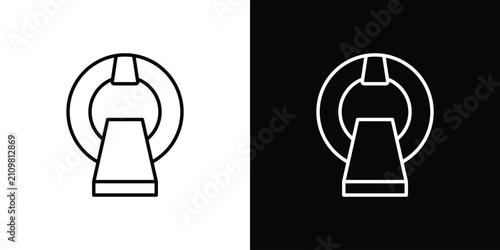 фотографія MRI icon line artwork series. EPS10