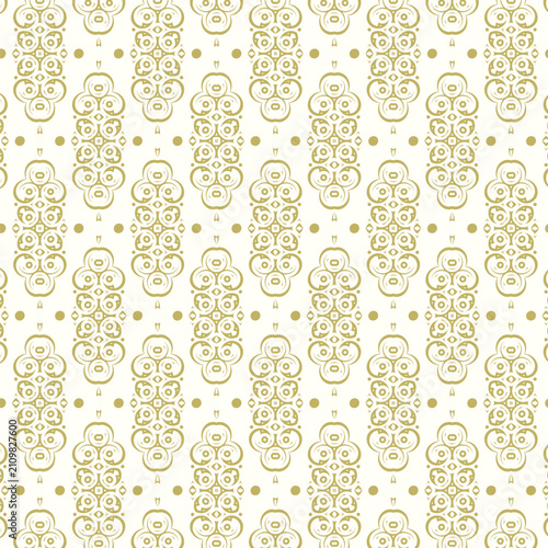 Luxury Seamless Ornamental Pattern Background with Elegant Geometric Motif