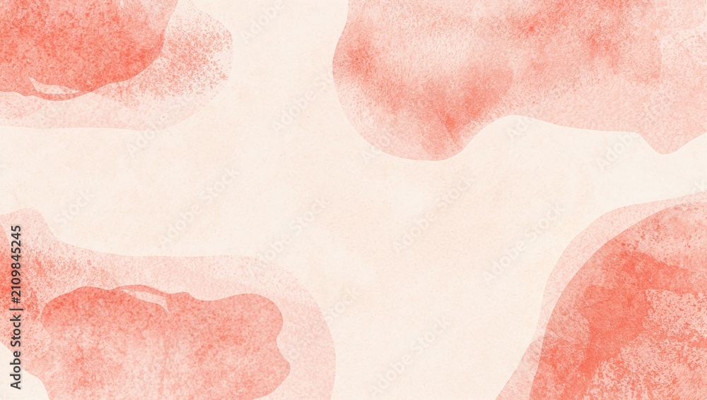 Fototapeta premium Abstract Red Watercolor Strokes on Light Background