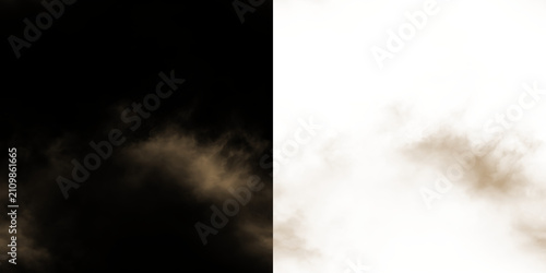 Foto Brown mist on a transparent background capturing a moment of softness and subtle