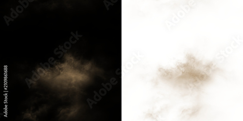 Canvastavla Brown mist on a transparent background capturing a moment of softness and subtle