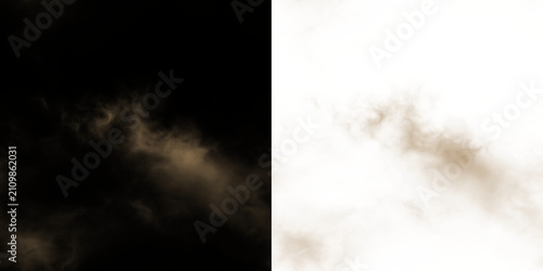 Bild auf Leinwand Brown mist on a transparent background capturing a moment of softness and subtle