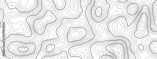 Radar chart and map with ocean bottom topography for nautical. Navigation vector abstract sonar patterns on world sea floor. Land lines topographic lines through ocean and continents for design.