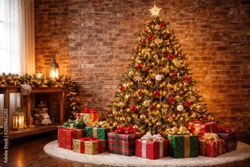 Decorated Christmas Tree wi...