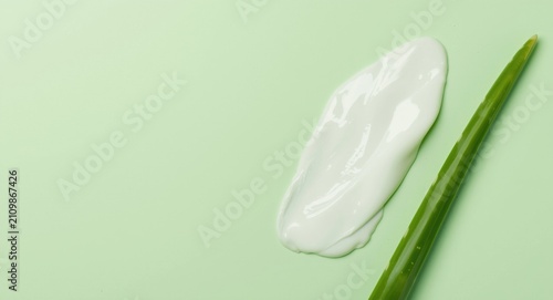Aloe Vera Leaf with Creamy ...