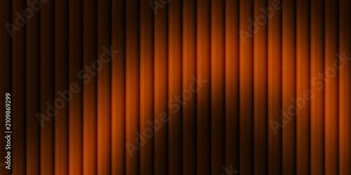 Amber orange ribbed glass arched light leak grainy noise background