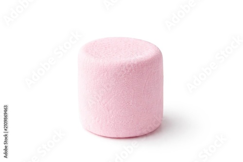 Pink Marshmallow Isolated o...