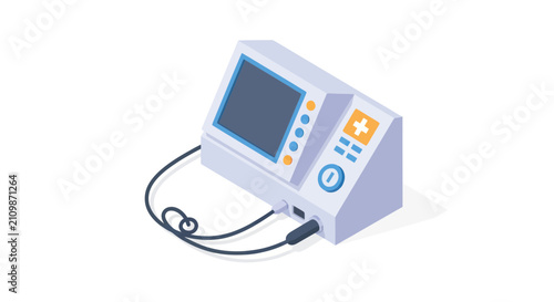 Isometric medical monitor device for patient health tracking