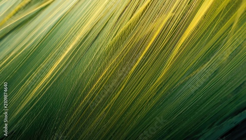 Abstract Closeup of Green a...