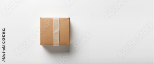 Brown Package with Tape on ...