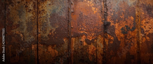 Rusty Metal Surface with Te...