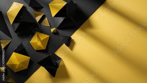 Geometric Black and Yellow ...