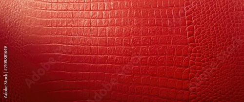 Red Crocodile Leather Textu...