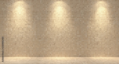 Textured Stone Wall with Am...
