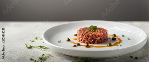 Beef Tartare Presentation o...