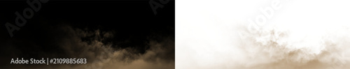 Foto Soft brown clouds on a transparent background create a gentle and soothing effec
