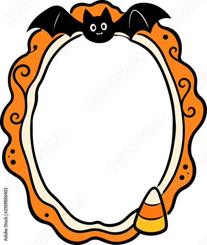 Halloween Whimsical Frame Clipart