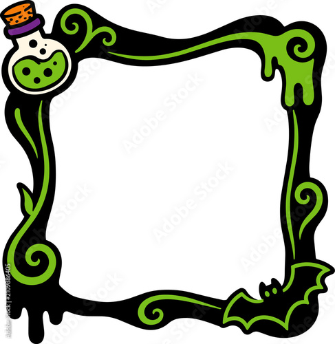 Halloween Whimsical Frame Clipart