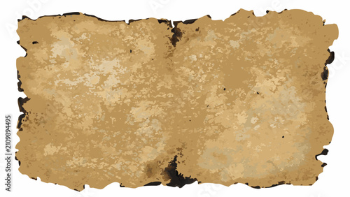 Canvastavla Aged parchment paper with a weathered texture and irregular edges set against a