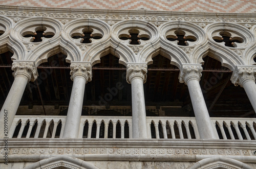 Venice, October 01, 2025, Doge's Palace (Italian: Palazzo Ducale) – a Gothic residence of the rulers and government of Venice.