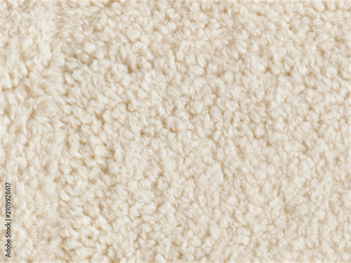 Seamless boucle fabric texture in light cream