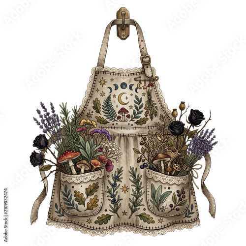 Dark Cottagecore Halloween Witch Element
