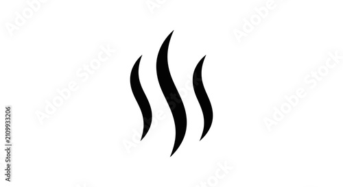 Foto Steam icon represents the rising heat and aromatic essence of a freshly prepared warm beverage