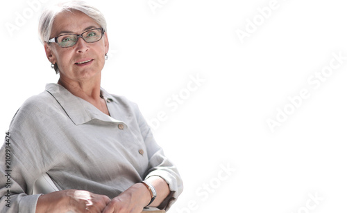 60 year old business woman in a work environment