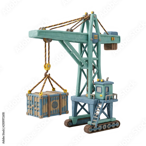 Harbor Port Crane Loading