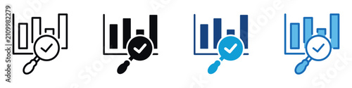 Foto Inspection Icon Set Multiple Style Of