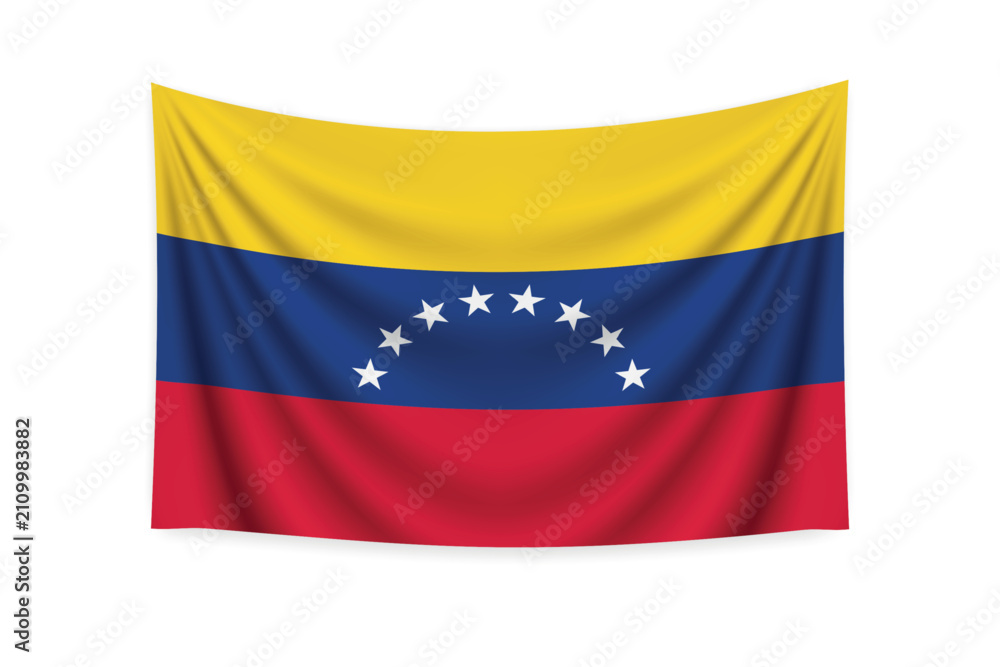 Fototapeta premium Venezuela Flag Waving in Breeze