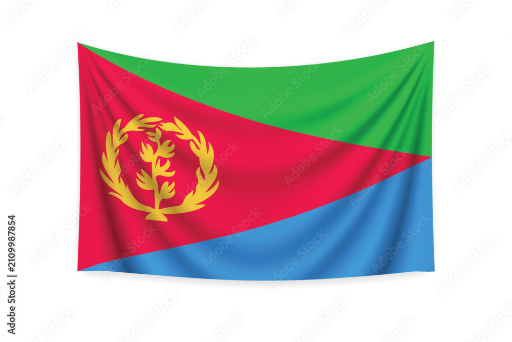 Fototapeta premium Flag of Eritrea - National Symbol
