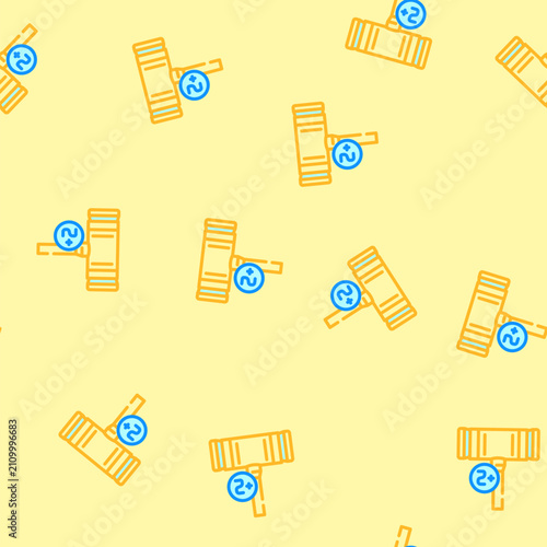 bisque croquet game vector seamless pattern bisque croquet game sign illustration