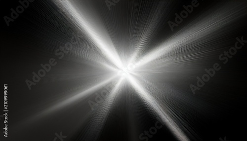Bright Light Ray Crossing From Black To White Background With Smooth Transition During The Day