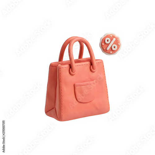 Clay Style Shopping Handbag