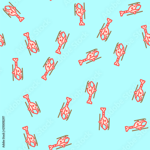 Foto aerospace medicine aeronautical engineer vector seamless pattern aerospace medic