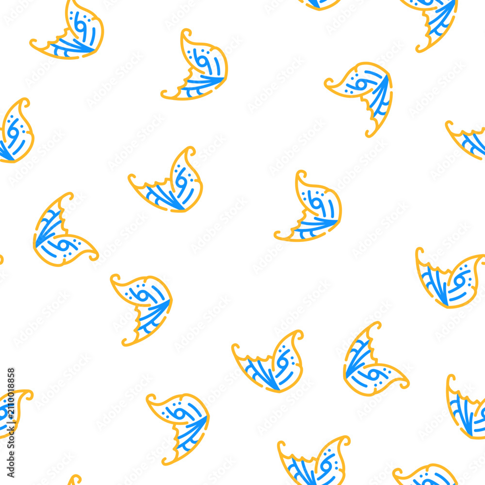 Fototapeta premium elf wing vector seamless pattern elf wing sign illustration