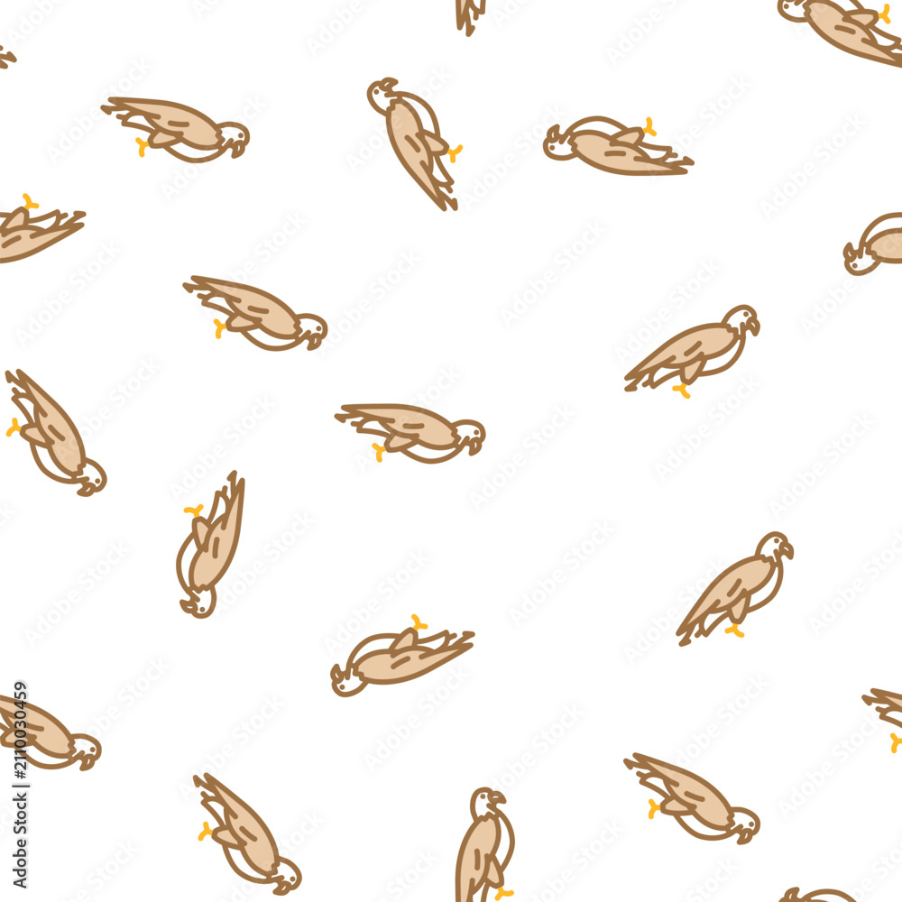 Obraz premium eagle bird vector seamless pattern eagle bird sign illustration