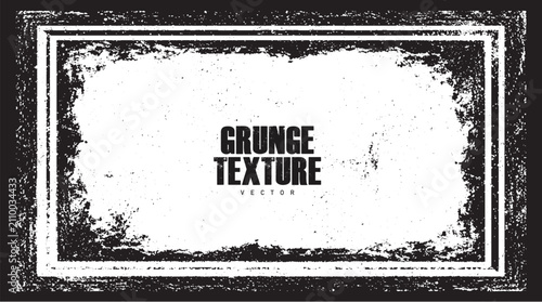 Distressed grunge texture with worn ink and scratched vintage background vector