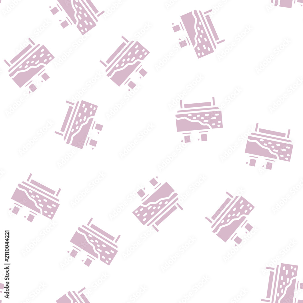 Obraz premium design wooden handmade table glyph vector seamless pattern. design wooden handmade table signthin illustration