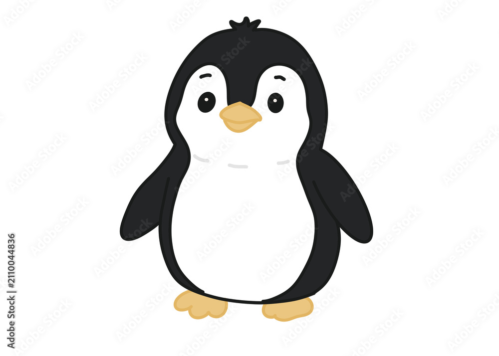 Fototapeta premium penguin on a white background