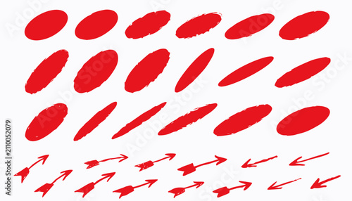 Collection of red blood cells flowing in circulation system. Medical vector illustration of human erythrocytes and hematology science elements for...