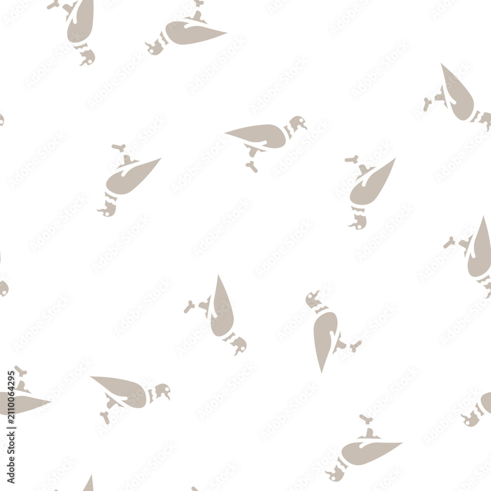 Obraz premium eagle bird glyph vector seamless pattern. eagle bird signthin illustration