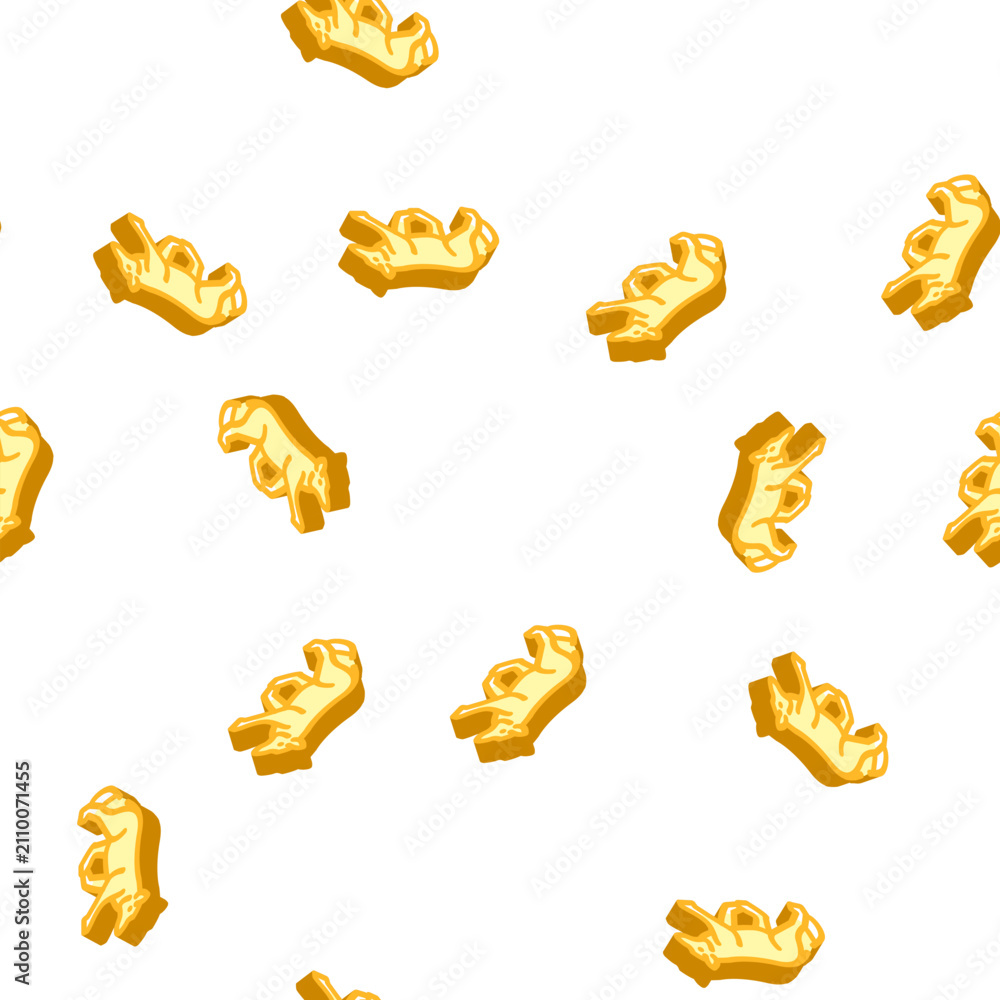 Obraz premium fox animal isometric seamless pattern. fox animal sign illustration