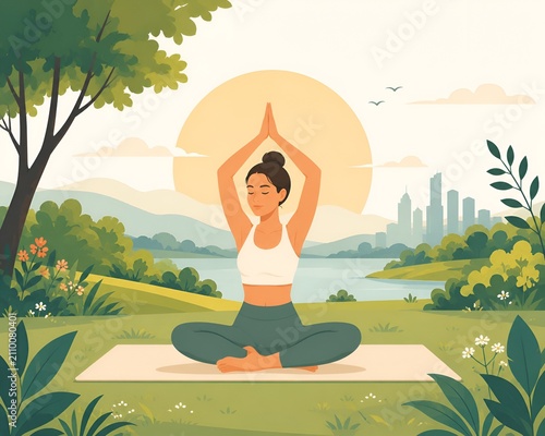 yoga in the park