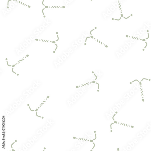 Bild auf Leinwand intrauterine device glyph vector seamless pattern