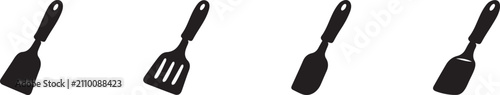 Fotografía Kitchen spatula vector icon for cooking, baking, restaurant and kitchen design