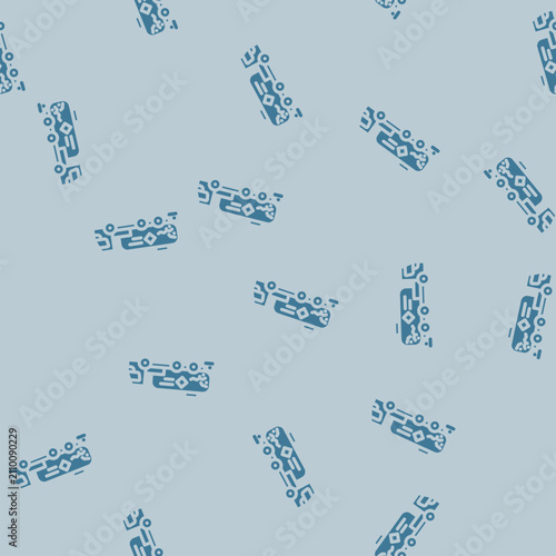 Bild auf Leinwand tanker truck leaking hazardous materials glyph vector seamless pattern