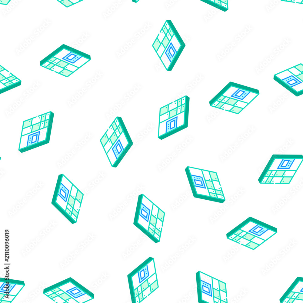 Fototapeta premium self-service mail or smart logistic system or digital lock isometric seamless pattern. self-service mail or smart logistic system or digital lock sign illustration