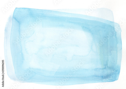 Aquarell blau mit Textfreiraum, perfekter Hintrgrund für Lettering